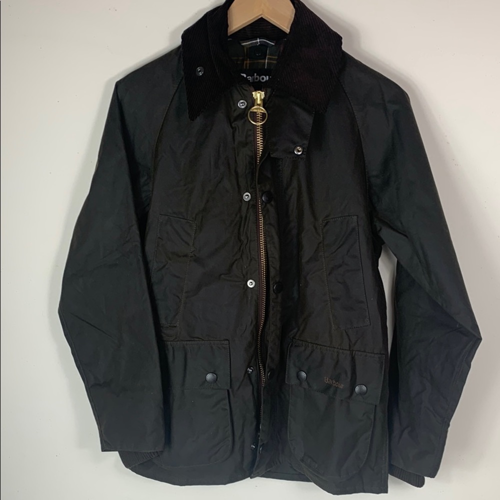 Barbour Classic Bedale Waxed Jacket Men’s size 32 Green Color